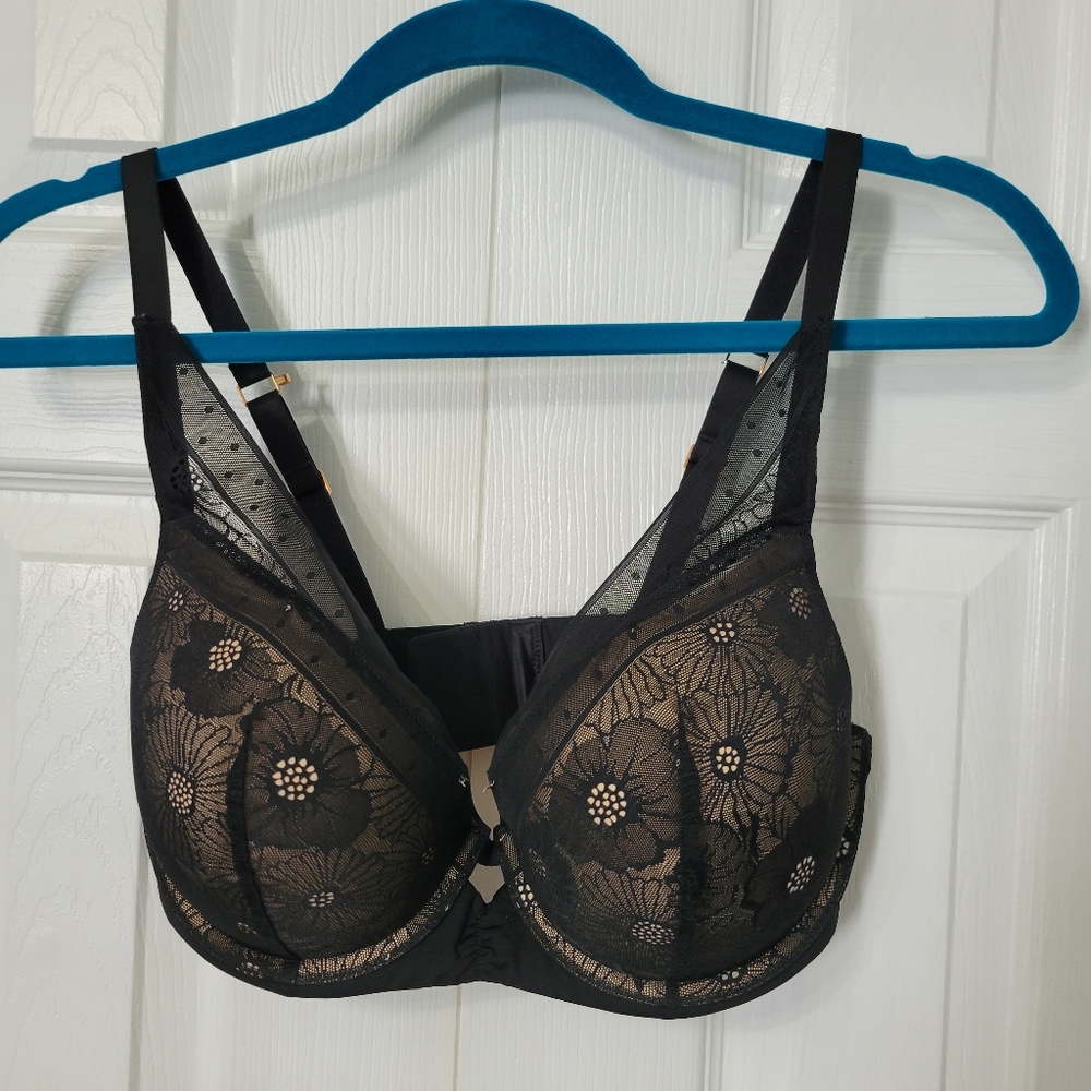 Aerie Real Power Plunge Push Up Lace 36D